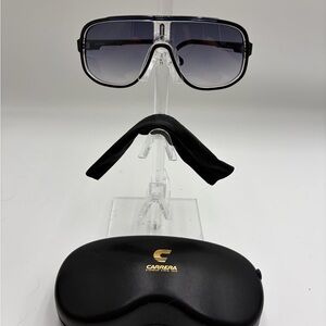 New Carrera Glossy Black Eyewear with Case